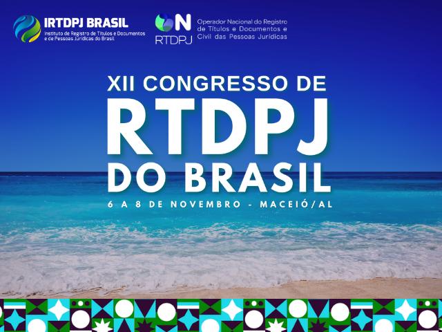 Contagem regressiva para XII Congresso de Registro de Títulos e Documentos e de Pessoas Jurídicas do